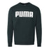 Puma Velvet Taped Logo Black Sweatshirt - Nova Clothing